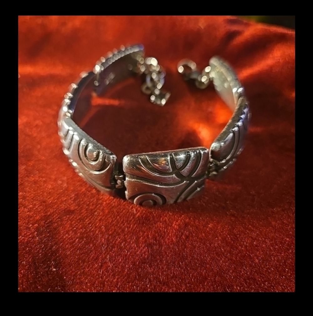 Brighton Elegant Silver Patterned Bracelet - image 2